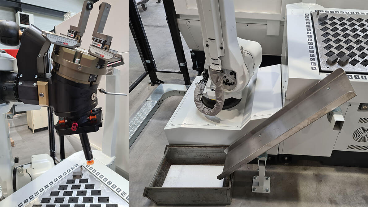 Robot Colaborativo Mill Assist Essential con centro de mecanizado 5 ejes CV5-500 Mazak - Intermaher